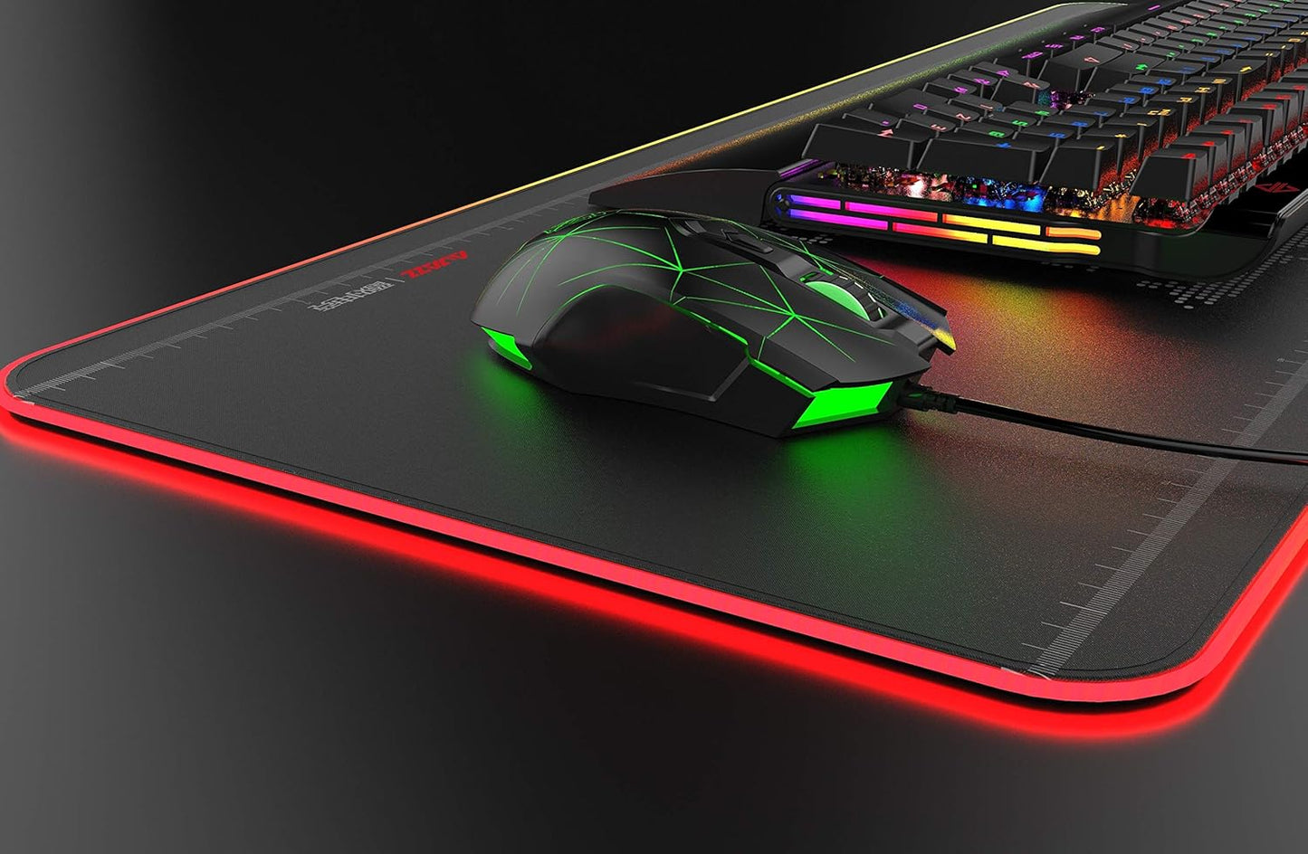 AJ52 Watcher RGB Gaming Mouse - Ergonomic Design, 7 Programmable Buttons, LED Backlit, Compatible with Windows, Mac OS, and Linux, Star Black