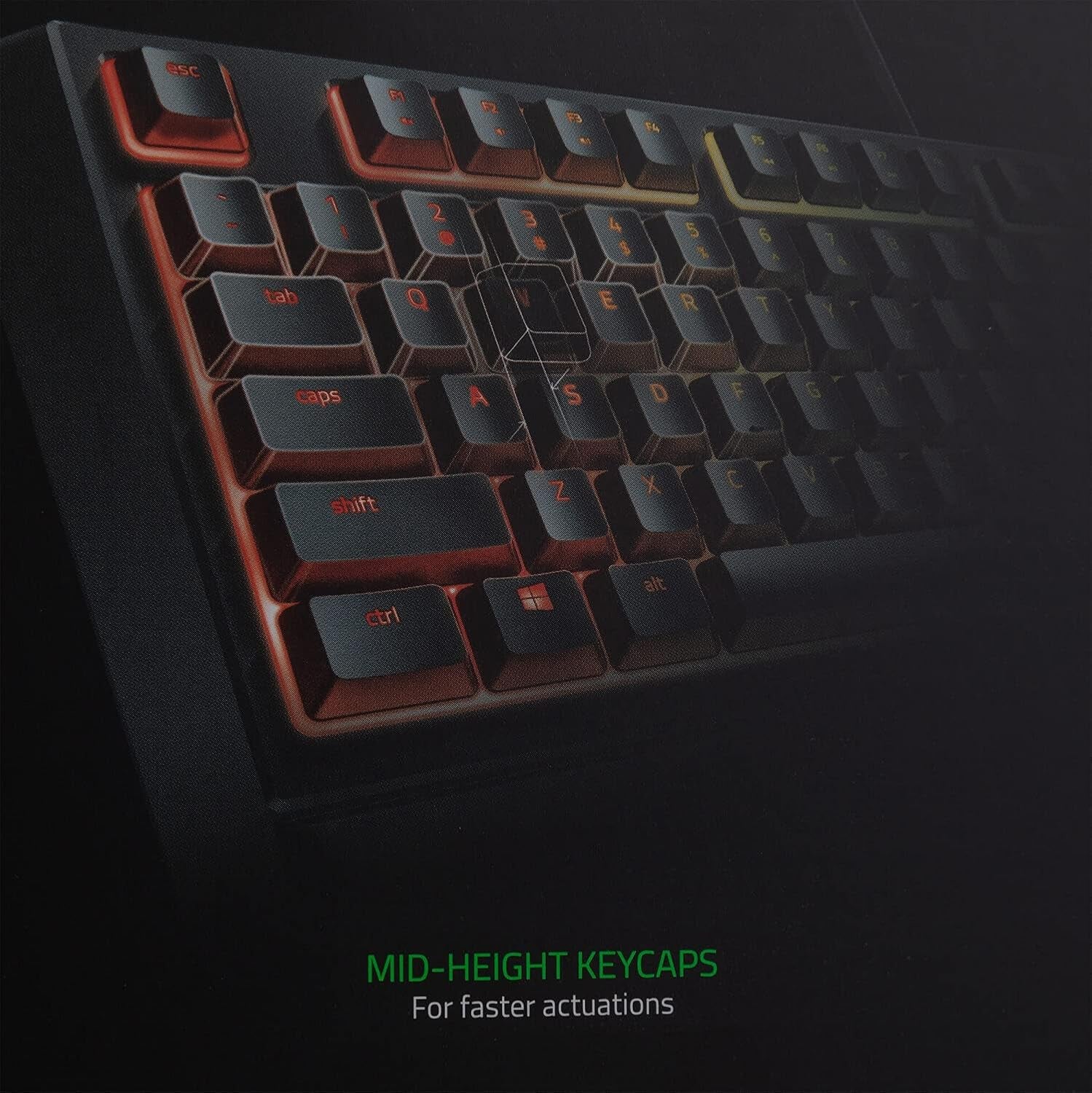 Ornata Chroma Gaming Keyboard with Hybrid Mechanical Key Switches, Customizable RGB Lighting, Individually Backlit Keys, Detachable Wrist Rest, and Programmable Macros
