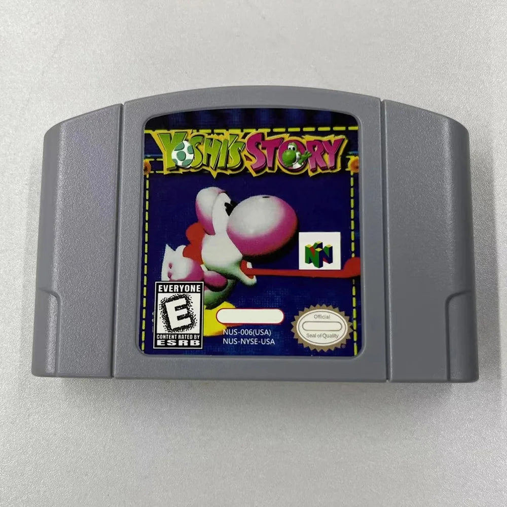 Yoshi'S Story Game Cartridge for N64 American Version Yoshis Story/N64 Game Console