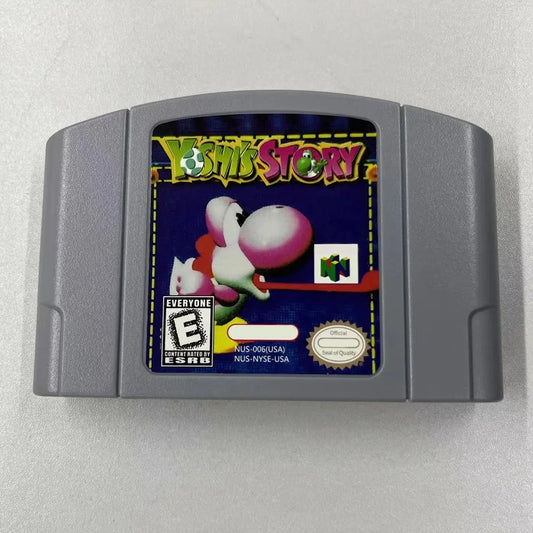 Yoshi'S Story Game Cartridge for N64 American Version Yoshis Story/N64 Game Console